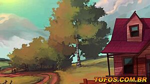 naughty farm slut endures double anal penetration in wild gangbang night