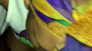 ex girlfriend's ebony lips wrap my cock for sloppy blowjob