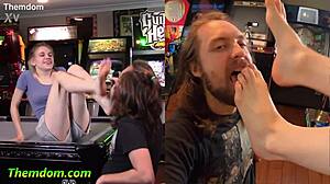 rose carter submits to first barefoot foot worship