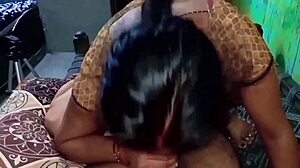 Indian Bhabhi Gives Blowjob Then Bounces Ass On Stepsis Dick