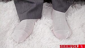 Paisley Paige gulps down rich da piper's massive hot jizz load?