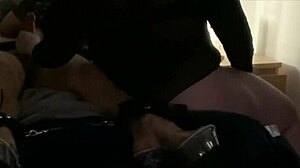 Double Domme Sissifies Binds Milks Feeds Own Cum