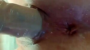 Amateur Fuckpig Grinds Dildo Hard Against Mirror