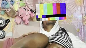 midget ebony takes casual couch pounding from huge bbc