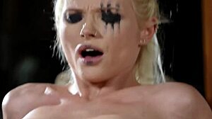 Zazie Skymm's Petite Blonde Body Takes Epic Gonzo Cumshot Ride!