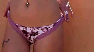 lauren lee strips lingerie rips clothes bares perfect tits outdoors