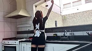 boss bangs submissive alternative latina maid amberzinha cowgirl backstage