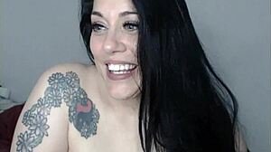 huge tits brunette feels wild rubbing her aching cunt