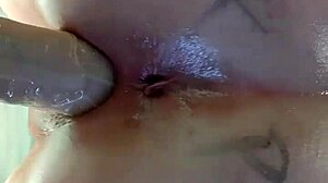 Amateur Fuckpig Grinds Dildo Hard Against Mirror