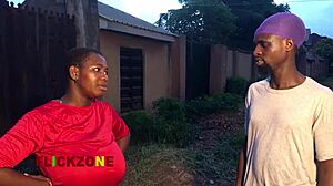 Oiled Chubby Ebony's Huge Ass Bounces During Wild Sports Sex!