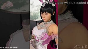shino the moon queen's slutty japanese cosplay body gets pounded by jiusheng sexdoll