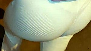 Chubby Blonde BBW Mature Flashes Huge Ass for Street Fuck