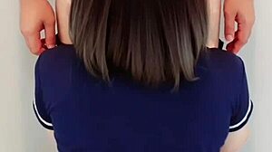 Cosplay Police Girl Bent Over for Creampie in Tight Shaved Pussy