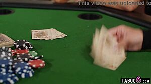 poker night lesbian couple licks girlfriend's pussy loses final hand