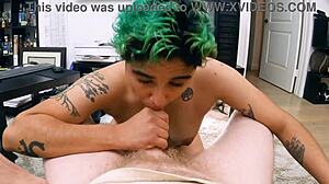 feels so intense choking on gamer cock while gagging deep