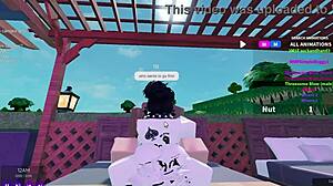 Two Black Bunnies Ride One Bull Threesome Cock