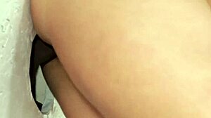 fucked gloryhole blonde gulps black monster cocks cum