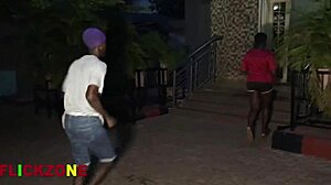 Oiled Chubby Ebony's Huge Ass Bounces During Wild Sports Sex!