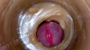 Whoa! Huge Cum Dose Fills Pussy Toy ASMR