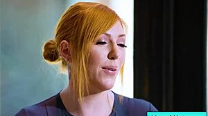 sexy big tit blonde masseuse lauren phillips demos nuru massage on david lee