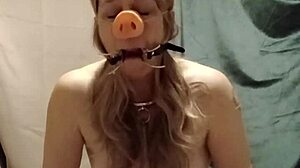 imagine this chained french housewife maid slurping cock in bondage!