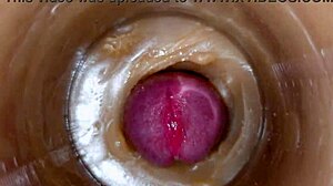 Whoa! Huge Cum Dose Fills Pussy Toy ASMR