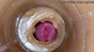 Whoa! Huge Cum Dose Fills Pussy Toy ASMR