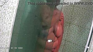 hidden cam catches chubby stepmom's sneaky lingerie bath moment