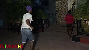 Oiled Chubby Ebony's Huge Ass Bounces During Wild Sports Sex!