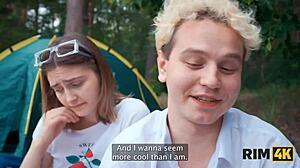 Ever dreamed of rimming campout? Couple teaches outdoor ass licking anal fuck