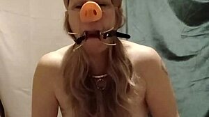 imagine this chained french housewife maid slurping cock in bondage!