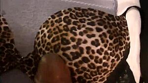 Jerking off and cumming all over that 36d bra print!