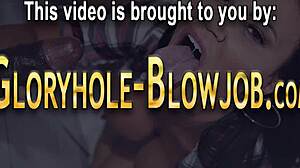 fucked gloryhole blonde gulps black monster cocks cum