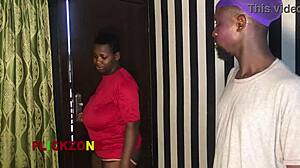 Oiled Chubby Ebony's Huge Ass Bounces During Wild Sports Sex!