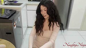 Step Father-in-Law Fucks Curvy Pregnant Milf Doggy Creampie