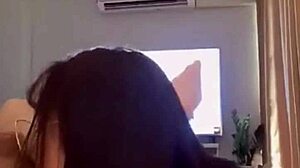 9 inches pounding asian ladyboy ass bareback in stockings outdoor