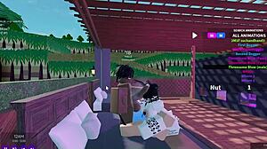 Two Black Bunnies Ride One Bull Threesome Cock