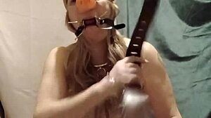 imagine this chained french housewife maid slurping cock in bondage!
