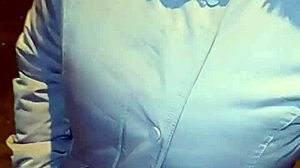 Chubby Blonde BBW Mature Flashes Huge Ass for Street Fuck