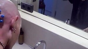 Master Binds Skinny Slave Shaves Her Pussy and Face Fucks Roughly