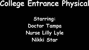 tampa uni entrance exam has nikki star spreading shaved pussy for nurse's deep probe