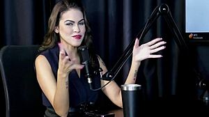 Uber driver jerks off squirt show red lingerie