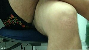 Crossed legs tease in sexy panties, comment for more