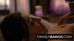 Maya woulfe thanks stepdaddy ryan mclane with skinny teen ass cum after taboo fuck