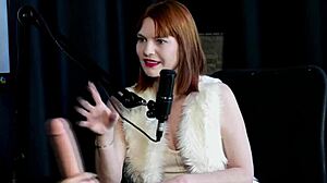 Uber driver jerks off squirt show red lingerie