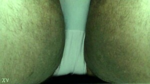 Crossed legs tease in sexy panties, comment for more