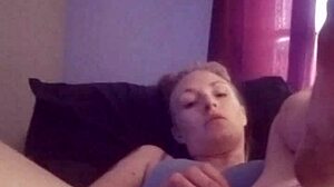 snow bunny toys her shaved pussy softly