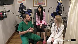 Alexandria wu nurse spreads shaved pussy for humiliating hospital atrocities backstage part 3