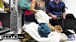 Stepmom shoplifts caught then pussy fucked hard backstage to teach lesson