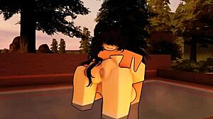 Little slut begs merciless roblox fuck ride